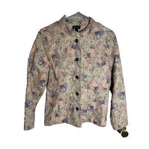 Analogy Women’s Floral Jacket Size Large